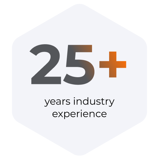 25+ years industry experience